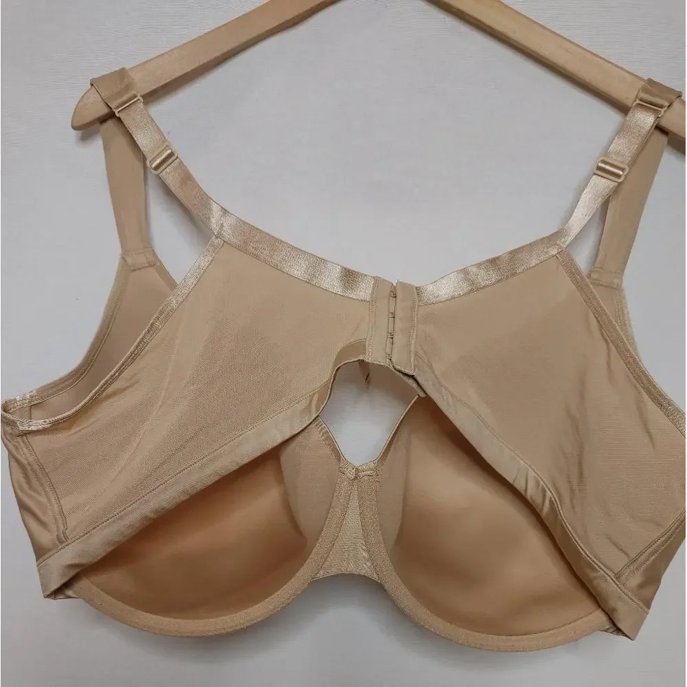 Cacique Lightly Lined Smooth Full Coverage Bra‎ Tan Beige 46DDD Style DL11070682